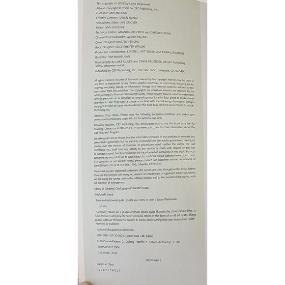 Fuse-and-Tell Journal Quilts : Create Your Story in Cloth by Laura Wasilowski... - Picture 3 of 16